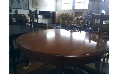 TABLE RONDE AVEC 2 ALLONGES