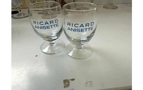 VERRES RICARD LOT DE 2