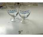 VERRES RICARD LOT DE 2