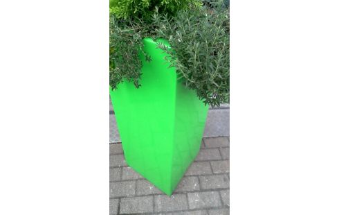 MACETERO GRANDE ALTO POLIÉSTER VERDE