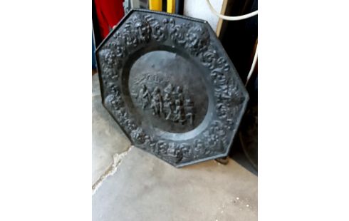 PLATEAU DÉCO METAL REPOUSSÉ
