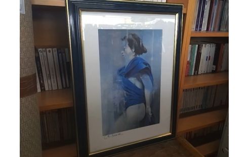 CADRE FEMME TENUE BLEUE