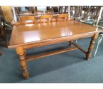 TABLE RCTANGULAIRE BOIS RUSTIQUE 2 ALLONGES DES MARQUES