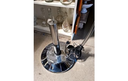 LAMPADAIRE CHROME VINTAGE TÉLESCOPIQUE