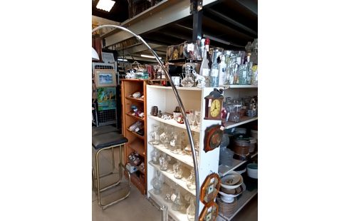 LAMPADAIRE CHROME VINTAGE TÉLESCOPIQUE