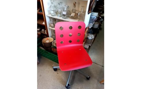 CHAISE DE BUREAU ROUGE