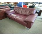 CANAPE CUIR PRUNE