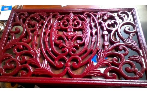 OBJETO DECORACIÓN ROJO, , MADERA