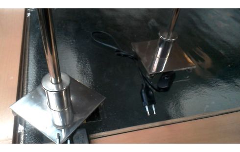 STEHLAMPE DAS STÜCK NEUSILBER