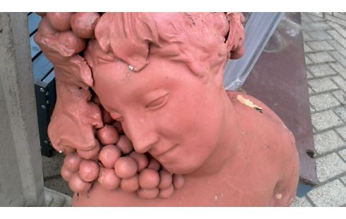 ANIMAL DECORATIVO JARDÍN, , BUSTO MUJER TERRA COTTA