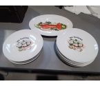 SERVICE LIMOGE 12 ASSIETTES + 1 PLAT
