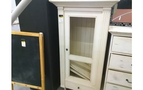 GARDE MANGER PORTE GRILLE BLANC CASSE