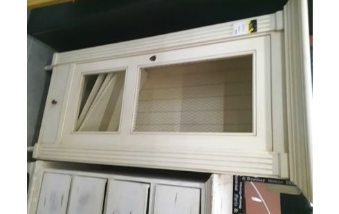 GARDE MANGER PORTE GRILLE BLANC CASSE