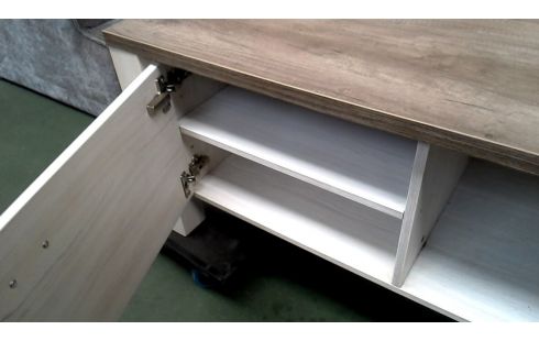 FERNSEHMÖBEL BLEIWEISS, , HOLZ LOOK 2 TÜREN