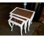 TABLE GIGOGNE CANNAGE LE LOT DE 3