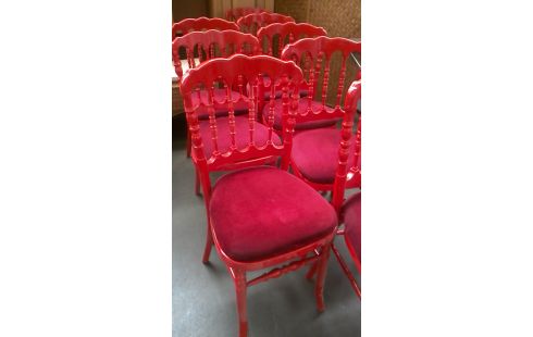 STUHL ROT STIL LUDWIG XV DAS STÜCK