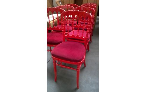 STUHL ROT STIL LUDWIG XV DAS STÜCK