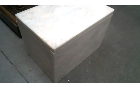 SERVIERTISCH WEISS MARMORSTEIN RECHTECKIG