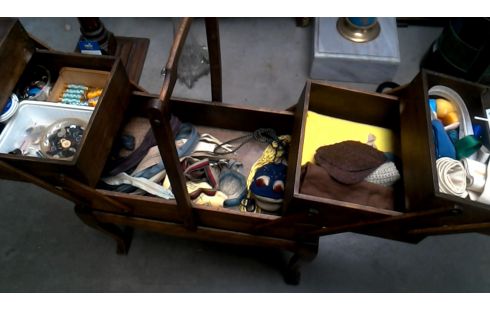 NÄHKÖRBCHEN, , HOLZ IM VINTAGE-STIL