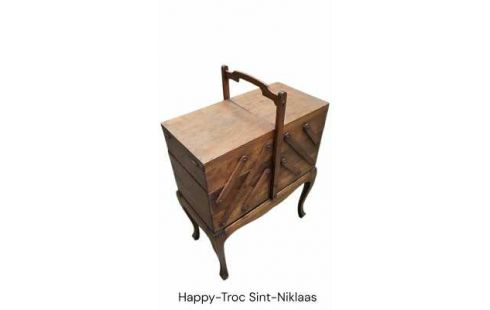 NÄHKÖRBCHEN, , HOLZ IM VINTAGE-STIL