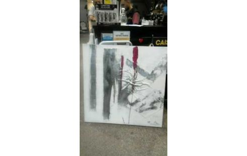 TABLEAU GRIS ET ROSE