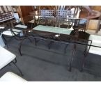 TABLE MODERNE PLATEAU VERRE