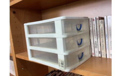 RANGEMENT PLASTIQUE 3 TIROIRS