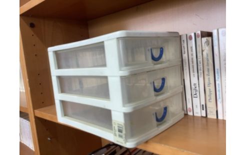 RANGEMENT PLASTIQUE 3 TIROIRS