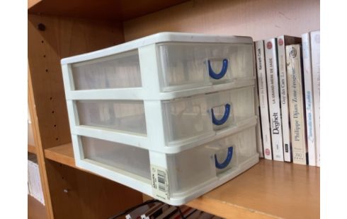 RANGEMENT PLASTIQUE 3 TIROIRS