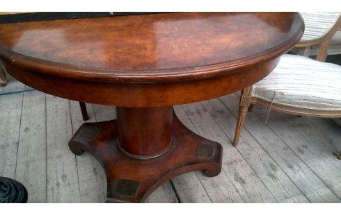 MESA DE COMEDOR REDONDO, , 4 SILLAS ALARGO 36 cm