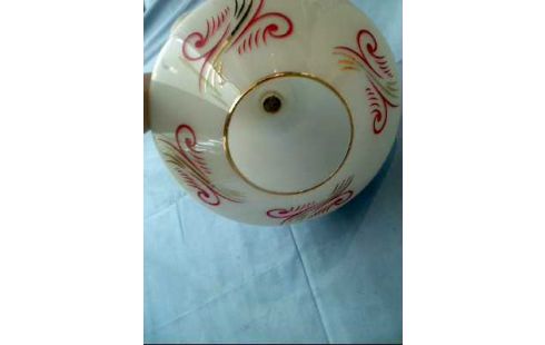 PLAFONNIER VERRE BLANC DECORE