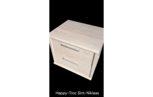 NACHTTISCH, , HOLZ LOOK 2 SCHUBLADEN