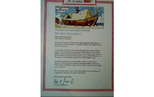 TELEONKARTENSAMMLUNG ASTERIX SAMMLERSTÜCK