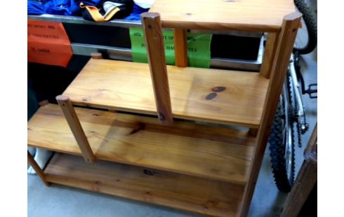 ETAGERE DE RANGEMENT ESCALIER PIN