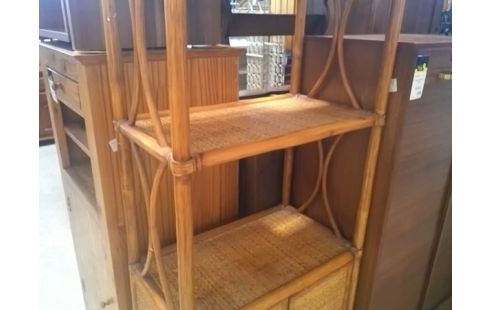 ETAGERE ROTIN 2P