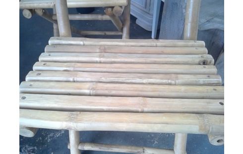 SET VAN 2 BAMBOE STOELEN