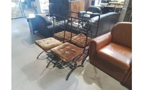 CHAISE FER FORGÉ X4