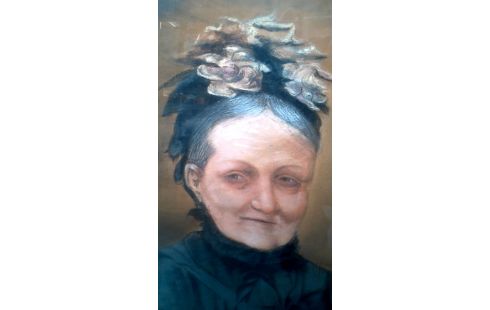PEINTURE, , PANNEAU FEMME, , CADRE DORE