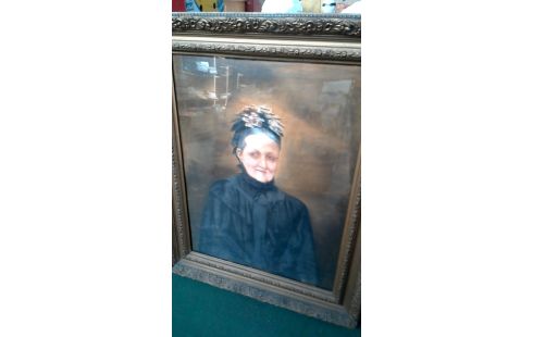 PEINTURE, , PANNEAU FEMME, , CADRE DORE