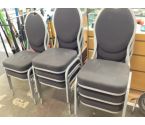 CHAISE D ACCUEUIL TISSU GRIS