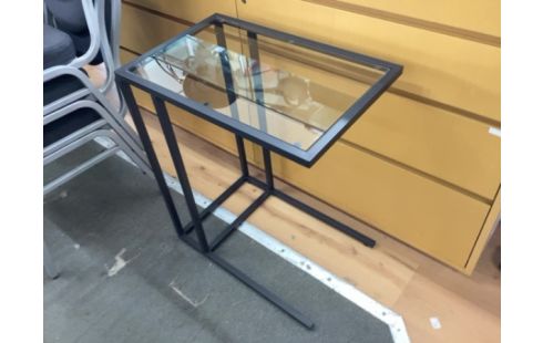 GUERIDON MODERNE VERRE