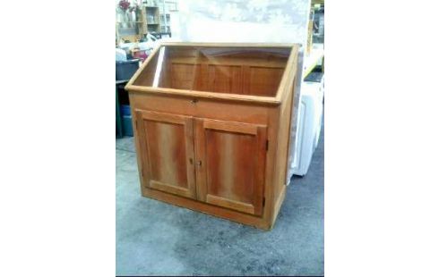 SAMMLERVITRINE HOLZ GLASSCHRÄGE 2-TÜR