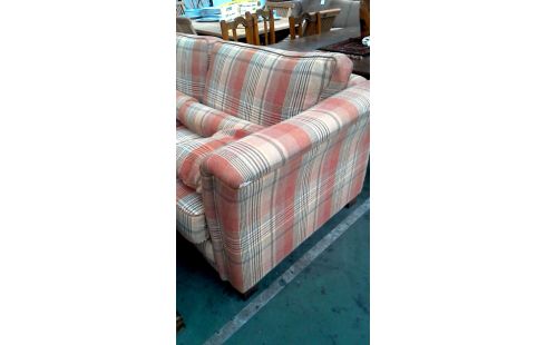 FAUTEUIL 2 PLACES TISSU ORANGE ROUGE