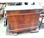 COMMODE 4 TIROIRS MARBRE +CLE