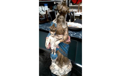 STATUE MET ENFANT PLATRE