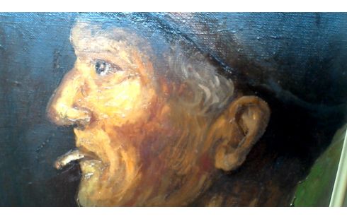 PEINTURE HOMME DEDICACE