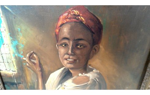 PEINTURE FEMME MET