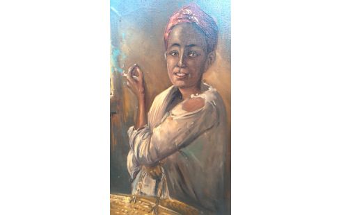 PEINTURE FEMME MET
