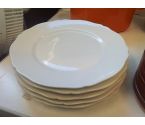 LOT DE 5 ASSIETTES BLANCHE LIMOGES