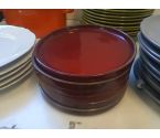 LOT D'ASSIETTES ROUGES PM